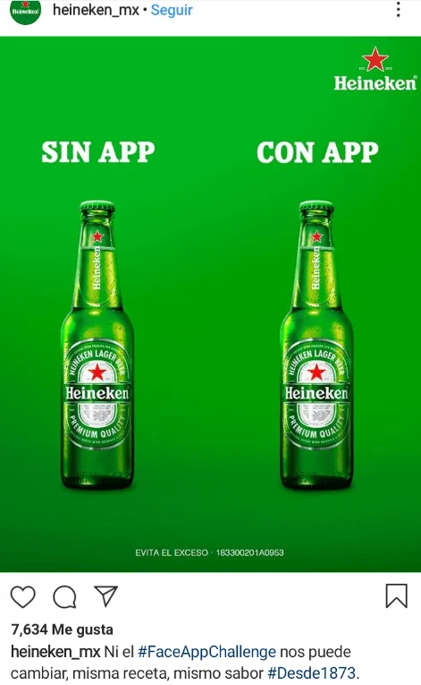 Buen ejemplo de Newskacking Heineken México