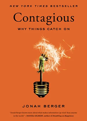 Portada de libro de marketing Contagious: Why Things Catch on - Jonah Berger