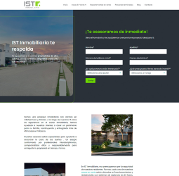 Página web de IST Inmobiliaria